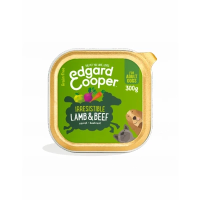 Afbeelding van Edgard&amp;Cooper Kuipje Lamb Beef Adult Hondenvoer Lam Rund Wortel 300 g Graanvrij