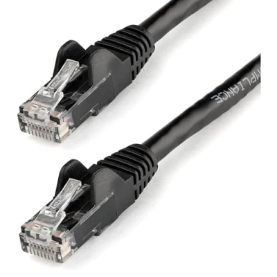 Afbeelding van StarTech 23m Black Snagless Cat6 UTP Patch Cable