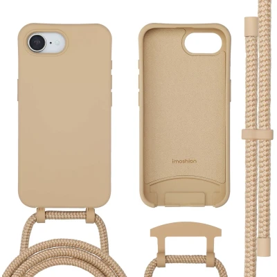 Afbeelding van imoshion Color Backcover met afneembaar koord MagSafe voor de Apple iPhone 16e Nude