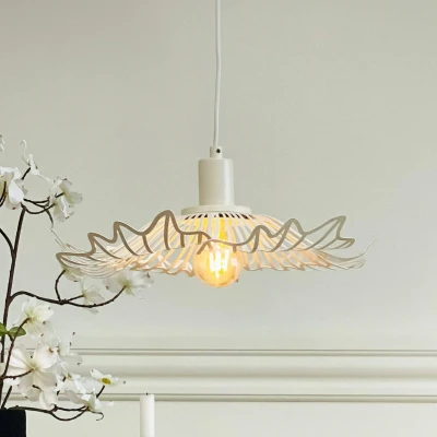 Afbeelding van Dyberg Larsen Flora Hanglamp Small Pearl White DybergLarsen