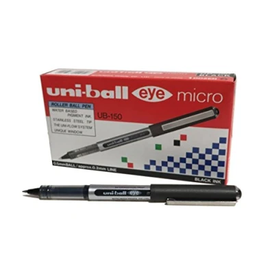 Afbeelding van Uni Ball UB 150 Eye Micro rollerbalpen, zwart, 12 stuks