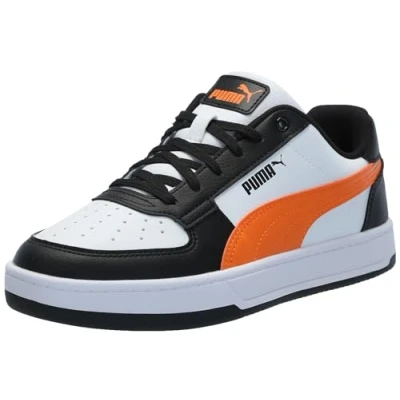 Afbeelding van PUMA Caven 2.0 Jr Uniseks kindersneakers, Veelkleurig (Wit Rickie Oranje Zwart, 32.5 EU