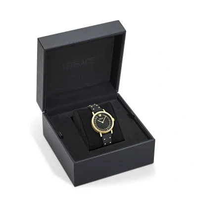 Afbeelding van Versace Greca Fortuna Horloge, Dames, Maat: One Size, Black