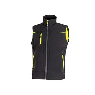Afbeelding van Bodywarmer Heren L U Power Black Carbon 96% Polyester, 4% Elasthan