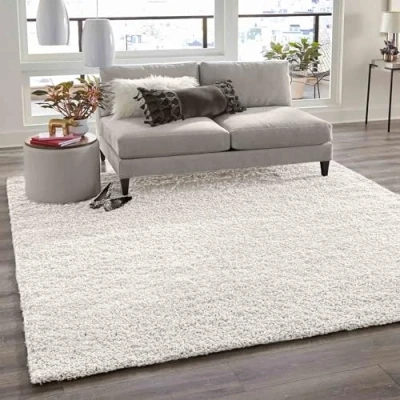 Afbeelding van VIMODA Prime Poils Long Shaggy tapijt, wit, hoogpolig, modern, voor woonkamer, slaapkamer, crème, 200 x 280 cm