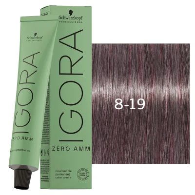 Afbeelding van Schwarzkopf Igora Zero AMM 8 19 60ml Haibu by Kapperskorting.com