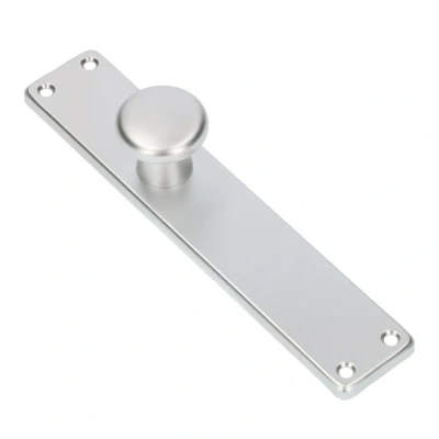 Afbeelding van Ami Knoplangschild diameter knop 50mm 212x41x6,5mm aluminium F 1