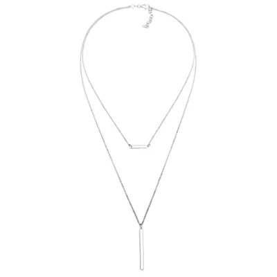Afbeelding van Elli GEO Ketting silvercolored, Dames, Maat: 40, Silver colored