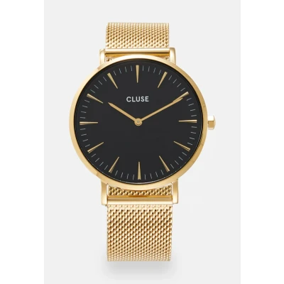 Afbeelding van Cluse BOHO CHIC Horloge goldcoloured/black, Dames, Maat: One Size, Gold coloured/black
