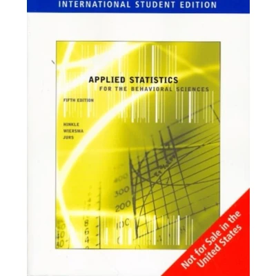 Afbeelding van Applied Statistics for the Behavioral Sciences, International Edition
