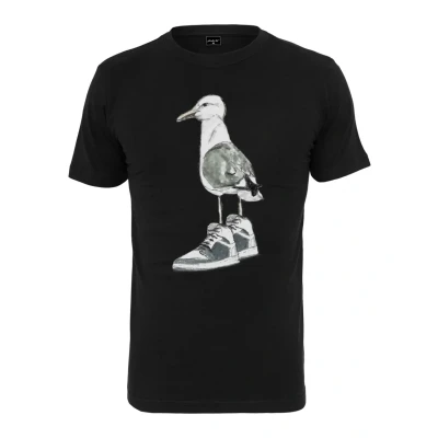 Afbeelding van Mister TEE Seagull Sneakers Tshirt print, Heren, Maat: Large, Black