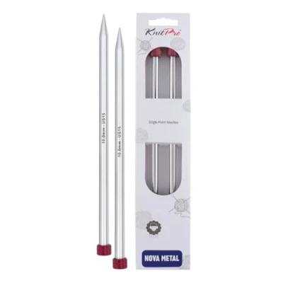 Afbeelding van KnitPro Nova Metaal breinaalden 40cm 10.00mm 3st