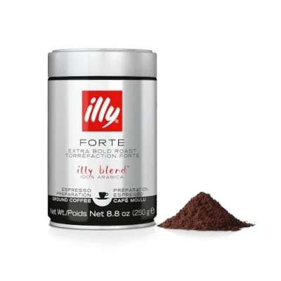 Image de illy Poudre de café Forte Espresso, moulu, torréfaction forte, 1 x 250 g