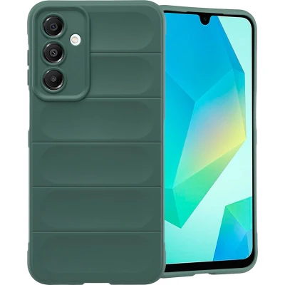Afbeelding van imoshion Hoesje Geschikt voor Samsung Galaxy A16 (5G) Siliconen EasyGrip Backcover Donkergroen