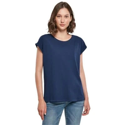 Afbeelding van Build Your Brand Extended Shoulder T shirt voor dames, Lightnavy