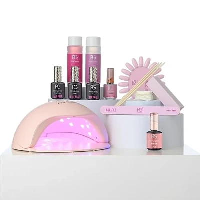 Afbeelding van Pink Gellac Manicure Startersset Premium Comfort Gellak Starterspakket Inclusief LED lamp Roze