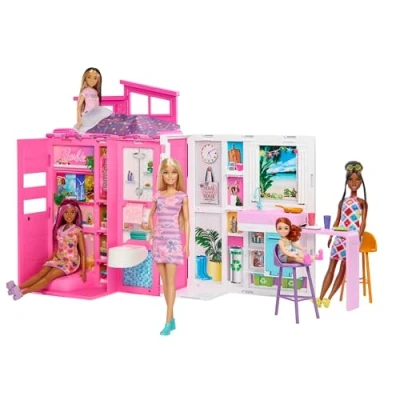 Image de Coffret Barbie Maison de vacances avec poupée