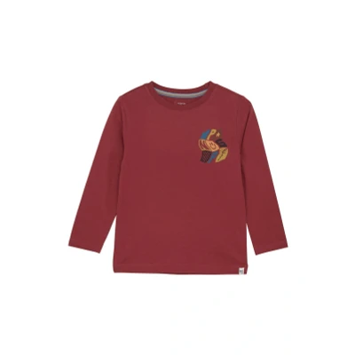 Afbeelding van Noppies Jongens Longsleeve Robbins Red Ochre 92 60% Recycled Katoen / 40% Polyester