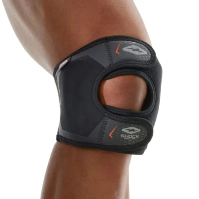 Afbeelding van Shockdoctor kniebandage voor volwassenen, patella, verstelbare bar met pads, L/XL, zwart