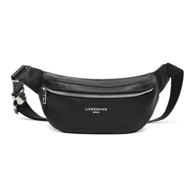 Afbeelding van LIEBESKIND BERLIN Gordeltas Schoudertas Chudy Small Pebble Beltbag Black Zwart
