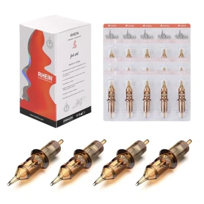 Afbeelding van Hawink Tattoo Cartridges Naalden 50 stks Gemengd # 12 Standaard Ronde Liner 3RL 5RL 7RL 9RL &amp; Magnum 3RS 5RS 7RS 9RS Gebogen 7M1 11M1 Open Tips EN02 50KIT B