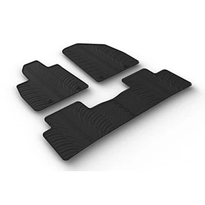 Afbeelding van Gledring 0763 Vloermatset Rubber voor en achter 4 zwart