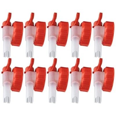 Afbeelding van ISOLATECH Sabeu Fluxx AH 13/45 HF 10 stuks afvoerkranen voor 2 liter en 3 jerrycan met DIN 45 buitendraad 44,6 mm schenktuit 13 glutenvrije vulling