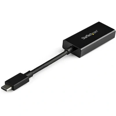 Image de StarTech.com Adaptateur USB Type C vers HDMI 4K 60 Hz avec HDR Compatible Thunderbolt 3 DP 1.4 2.0b (CDP2HD4K60H) vidéo externe MegaChips MCDP2900 noir pour P/N: ST121HD20FXA TB4CDOCK