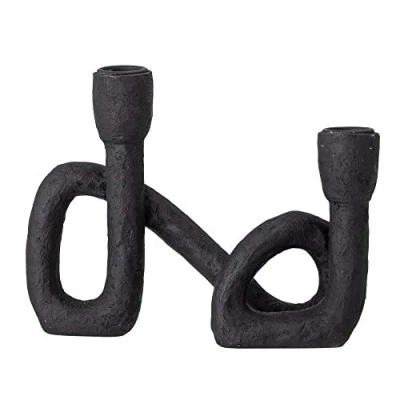 Afbeelding van Bloomingville Mashel Kandelaar 16,5 Cm Zwart