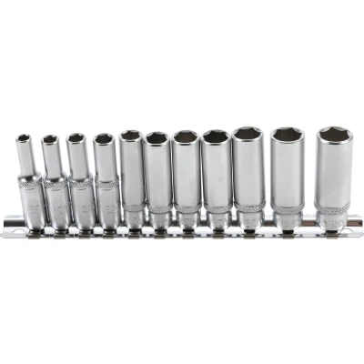 Afbeelding van BGS Doppenset zeskant, diep 1/4&quot; inches 11 delig