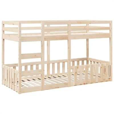 Afbeelding van vidaXL Stapelbed massief grenenhout 80x200 cm