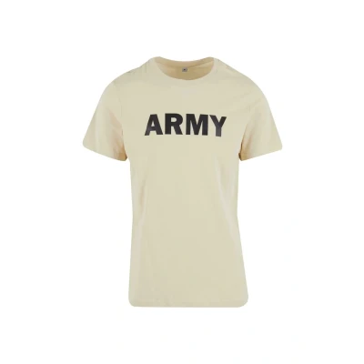 Afbeelding van Brandit ARMY Tshirt print, Heren, Maat: Large, Beige