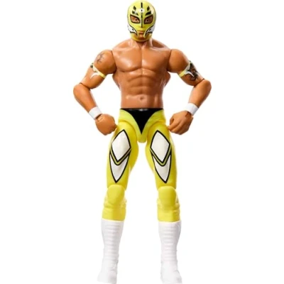 Afbeelding van Mattel WWE Rey Mysterio actiefiguur 15,2 cm met 10 gewrichtspunten en realistische look