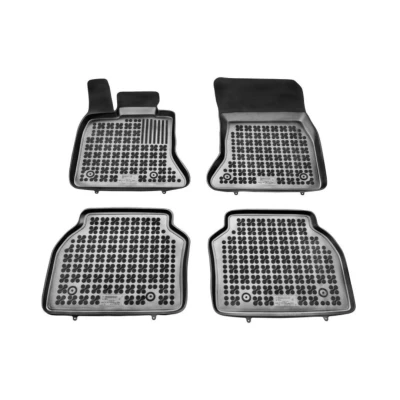 Afbeelding van REZAW PLAST 200714 Vloermatset Rubber voor en achter 4 Zwart Op maat gemaakt BMW: X3
