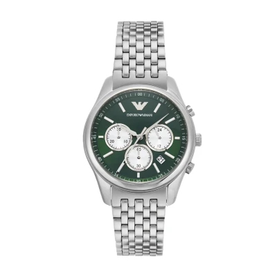 Afbeelding van Emporio Armani Herenhorloge, chronograaf kwartsuurwerk en 41 mm kast met roestvrijstalen of leren band