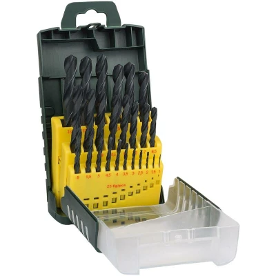 Afbeelding van Bosch Accessories 2607017153 HSS Metaal spiraalboorset 25 delig Rollenwals DIN 338 Cilinderschacht 1 set(s)
