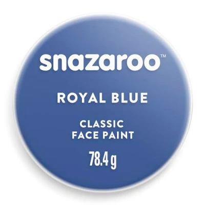 Afbeelding van Snazaroo Verf voor gezicht en lichaam, make up vermomming, kinderen volwassenen, blush 75 ml, kleur: felblauw