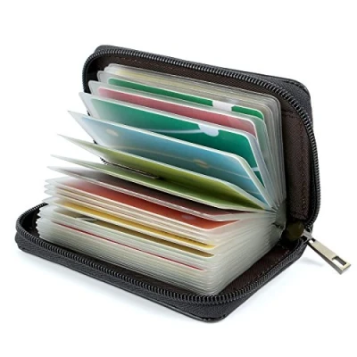 Afbeelding van Creditcardhouder van leer voor dames en heren