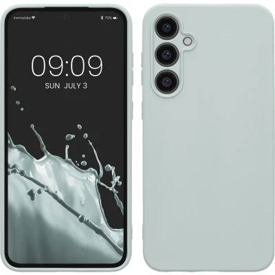Afbeelding van kwmobile telefoonhoesje geschikt voor Samsung Galaxy S23 FE Hoesje smartphone Back cover in cool mint