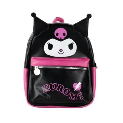 Afbeelding van Cerdà Hello Kitty Sac à dos Simili cuir Motif Kuromi Noir et rose