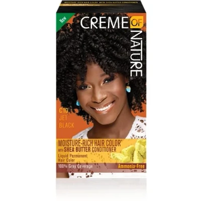 Afbeelding van Creme Of Nature Moisture Rich Hair Color Kit C10 Jet Black