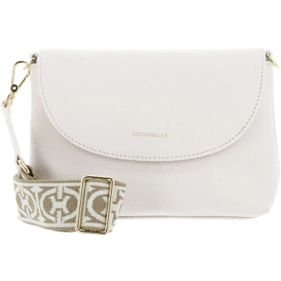 Afbeelding van Coccinelle Paulina Schoudertas, Dames, Maat: One Size, Blanco