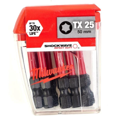 Afbeelding van Milwaukee Shockwave 50mm TX25 (10 Stuks)