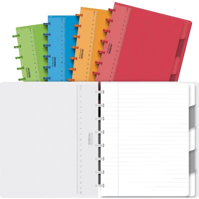 Afbeelding van Schrift Adoc A5 lijn 144blz 90gr PP assorti