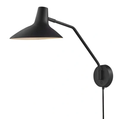 Afbeelding van Nordlux, Wandlamp + plafondlamp, Darci 1x E14, zwart (E14)