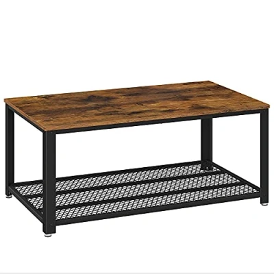 Afbeelding van Vasagle Salontafel Vintage Tafel 106,2 x 45 60,2 CM Bijzettafel Woonkamer