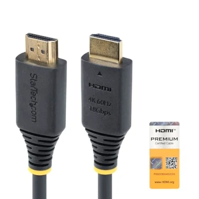 Afbeelding van StarTech.com HDMI2 CABLE 4K60 30C HDMI kabel Type A (Standaard) Zwart