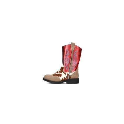 Afbeelding van Shoesme Cowboylaarzen rood Leer Dames Maat 34