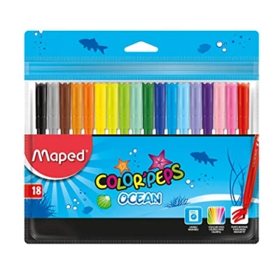 Afbeelding van Maped Color’Peps 845721 viltstift Verschillende kleuren 18 stuk(s)