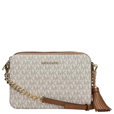 Afbeelding van Michael Kors Crossbodies Camera BAG Schoudertas, Dames, Maat: One Size, Vanilla